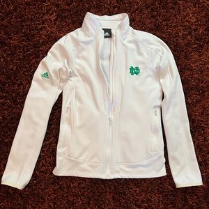 Women’s Adidas Notre Dame Shamrock Series zip up jacket
